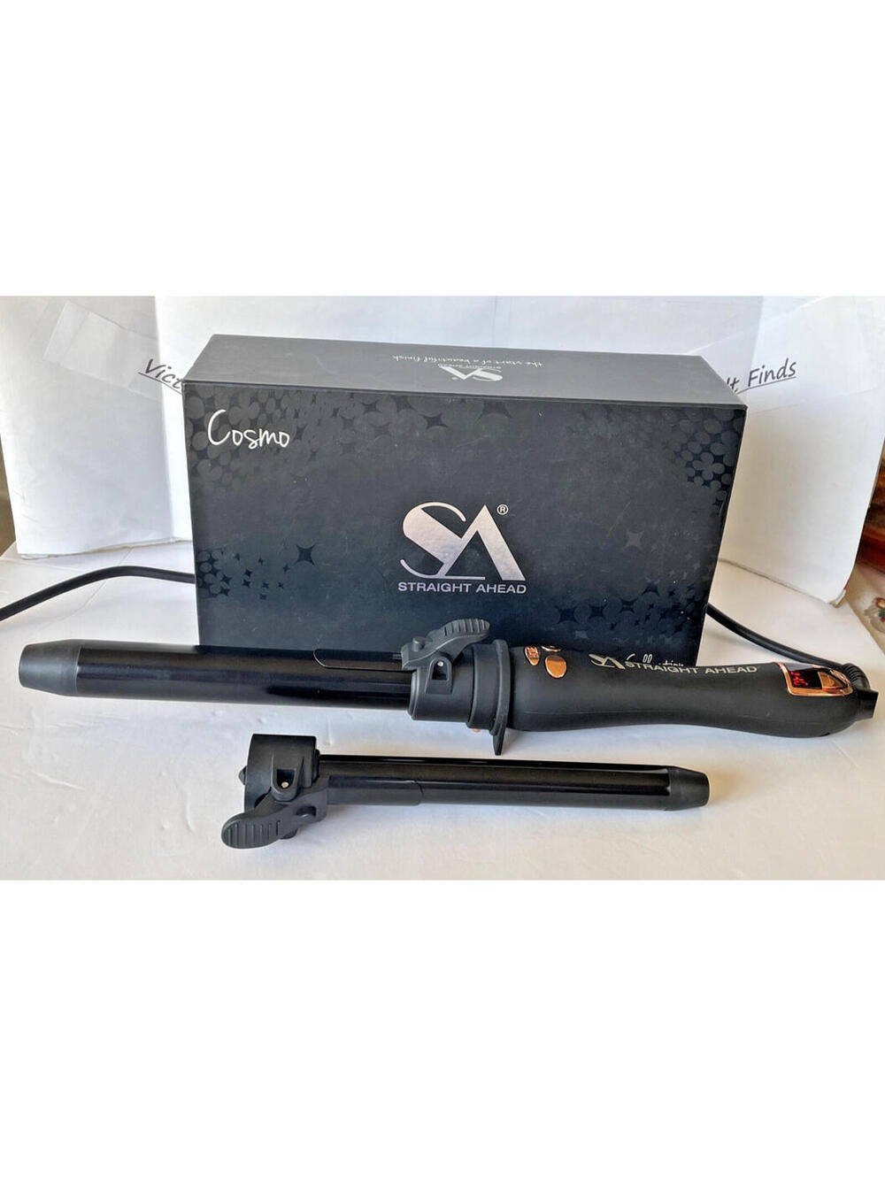 Straight Ahead Beauty Cosmo Automatic Rotating Curler set Open Box
